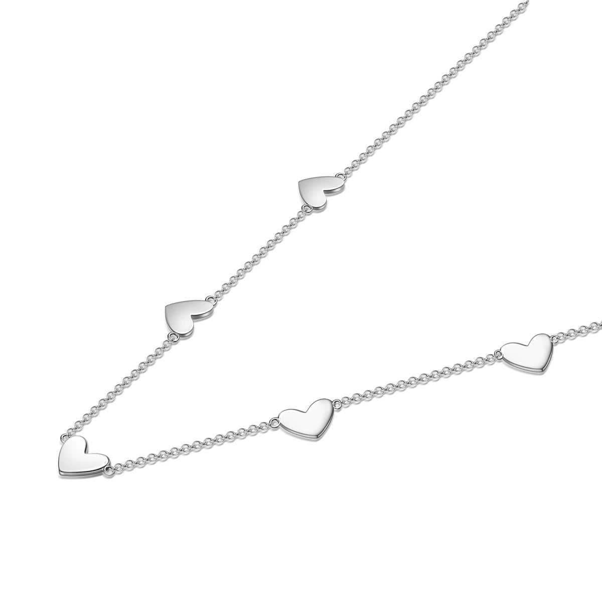 Fanci Capture Her Heart Series Sterling Silver Necklace