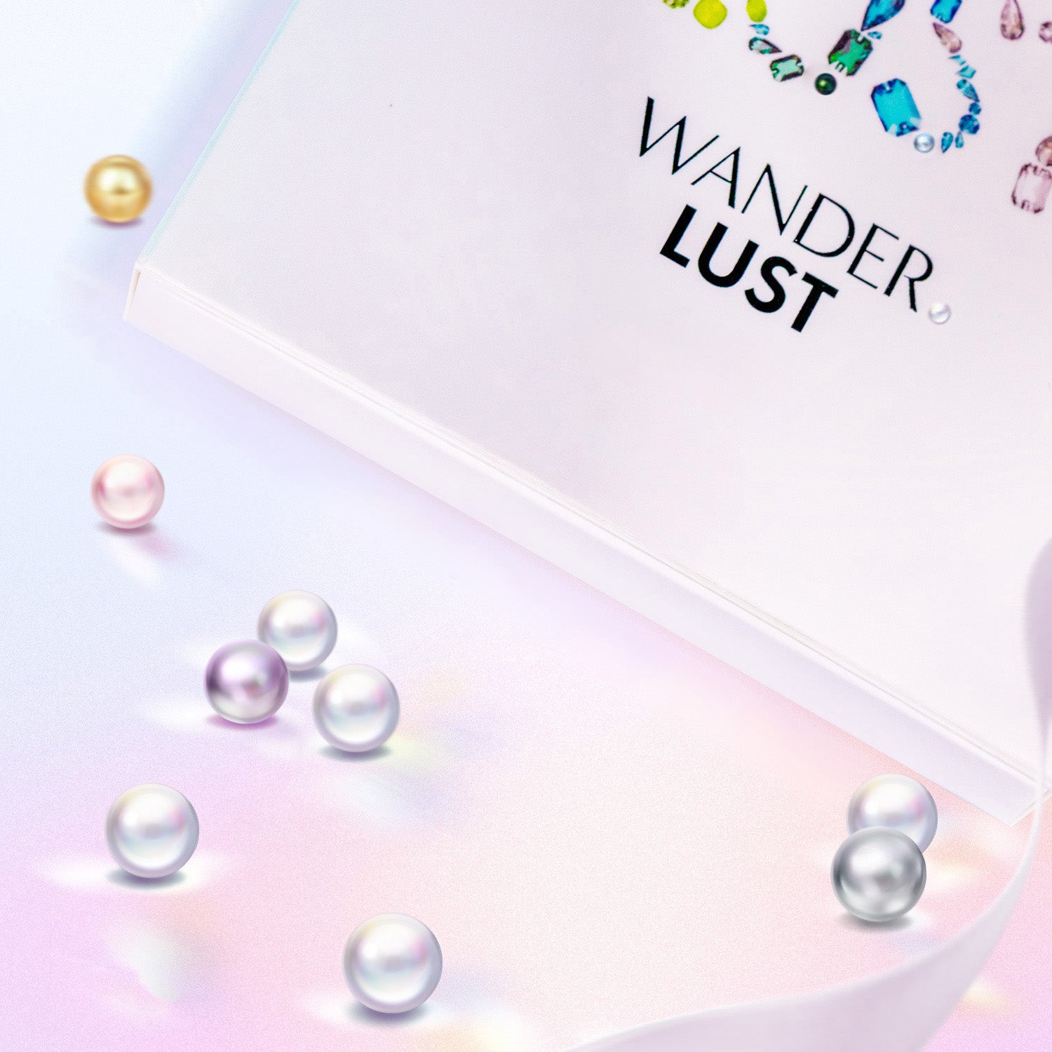 White Faux Pearl Stud Earrings