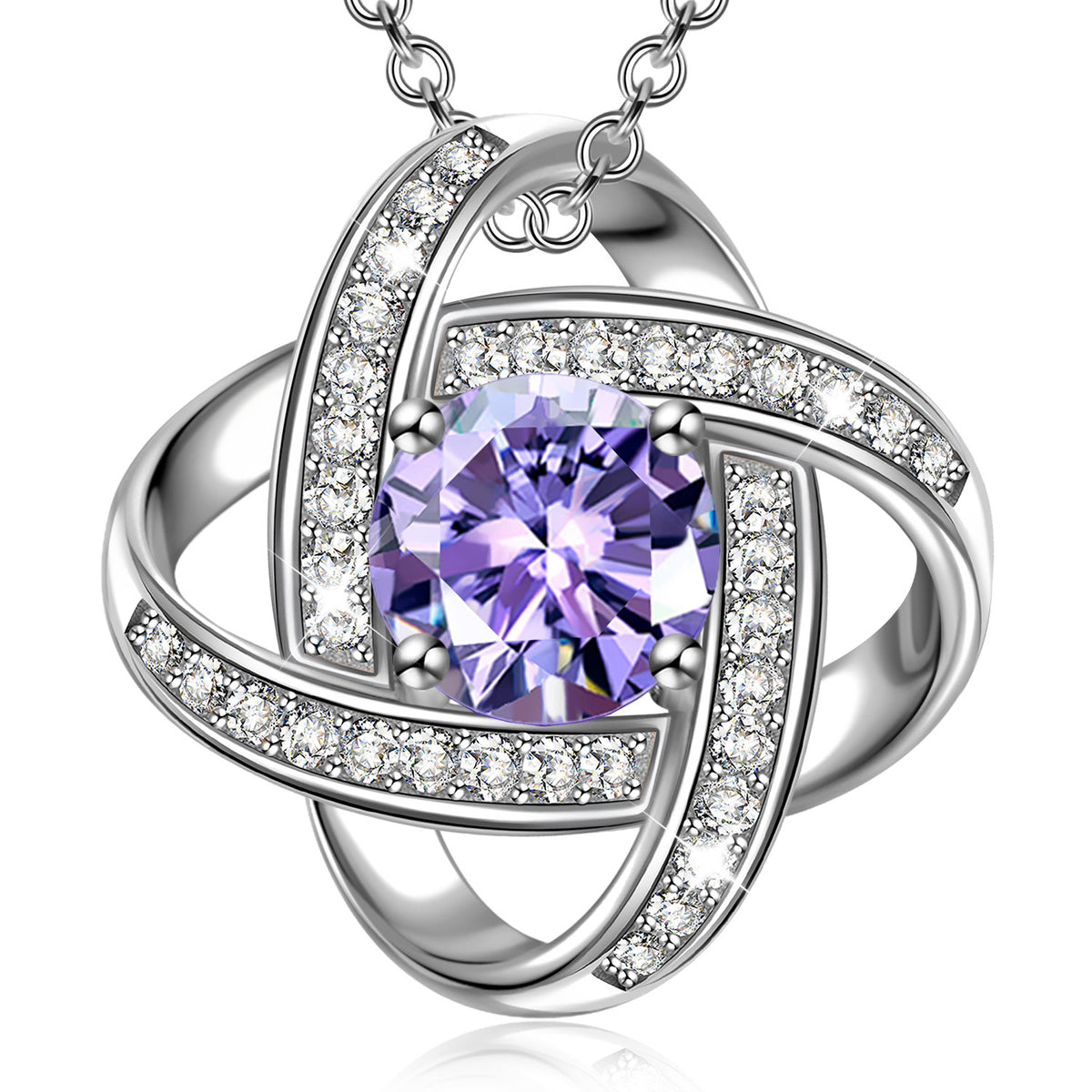 Fanci Sterling Silver Necklace Satellite Series Girls Necklace Stylish Jewelry for Her