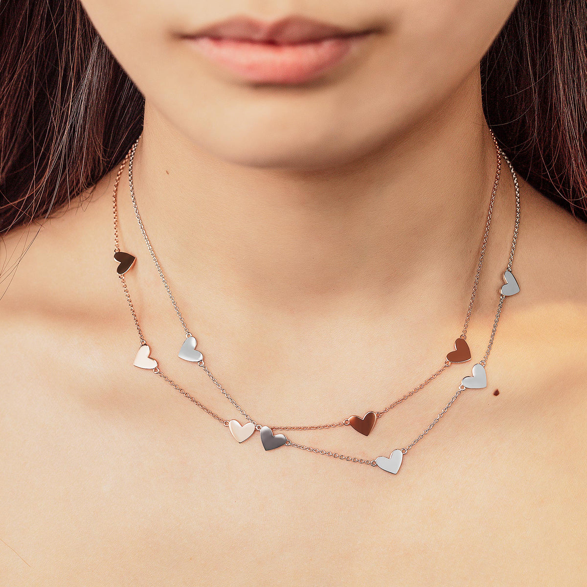 Fanci Capture Her Heart Series Sterling Silver Necklace