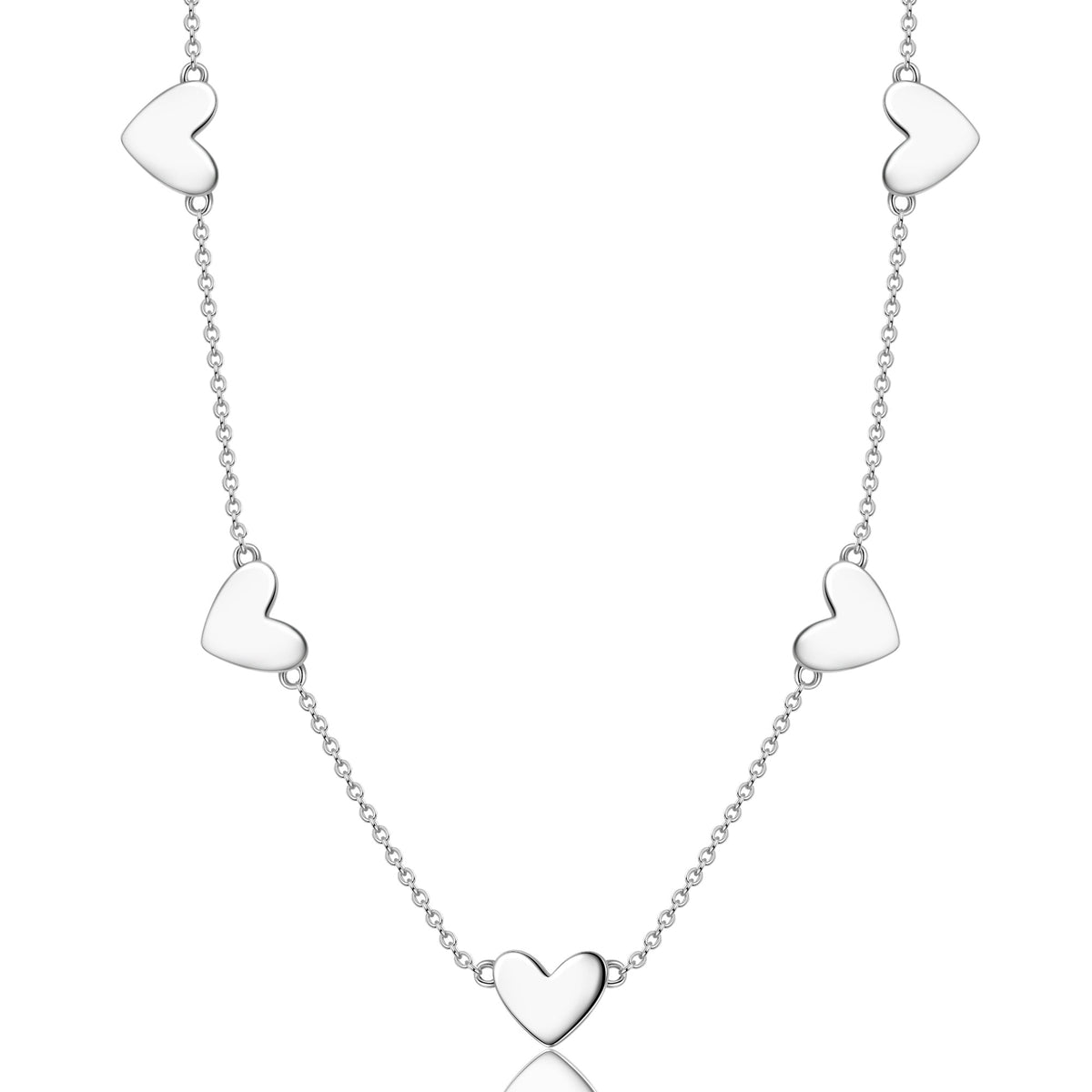 Fanci Capture Her Heart Series Sterling Silver Necklace