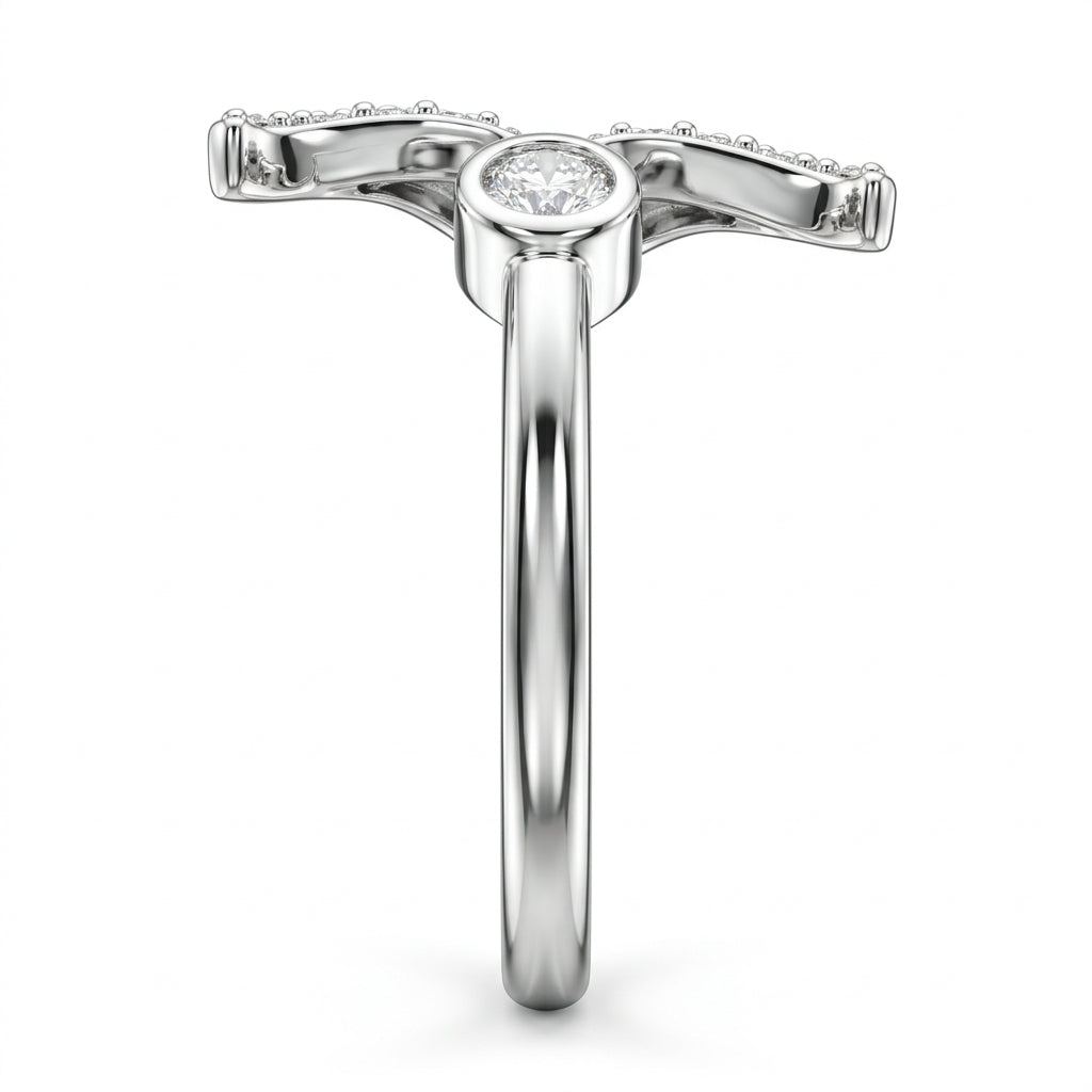 Whimsical Dolphin Tail Wrap Open Ring with Playful Ocean-Inspired Design